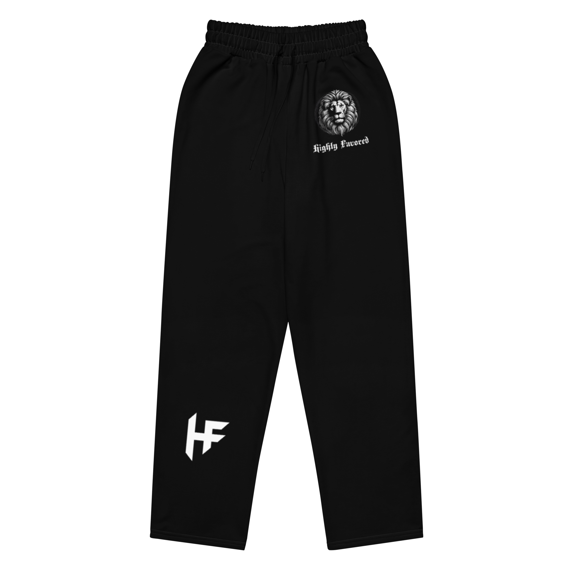 Highly Favored Unisex Fleece Joggers Black